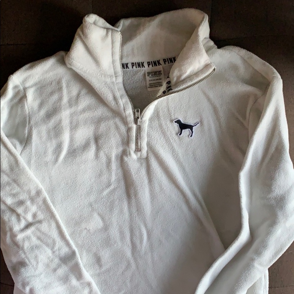 White Victoria’s Secret Sweater with Zipper